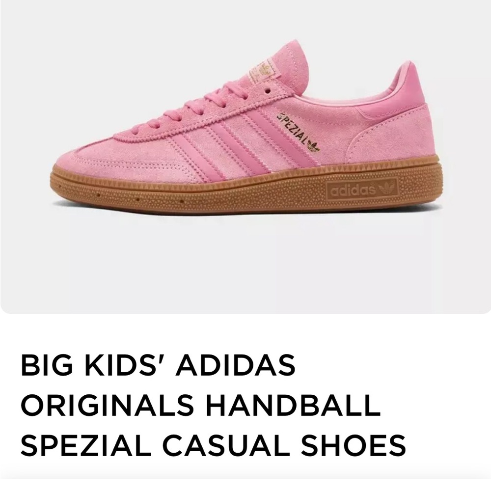 Big Kid Adidas Handball Spezial Casual - in Glow Pink, Rose Tone, Gum 3